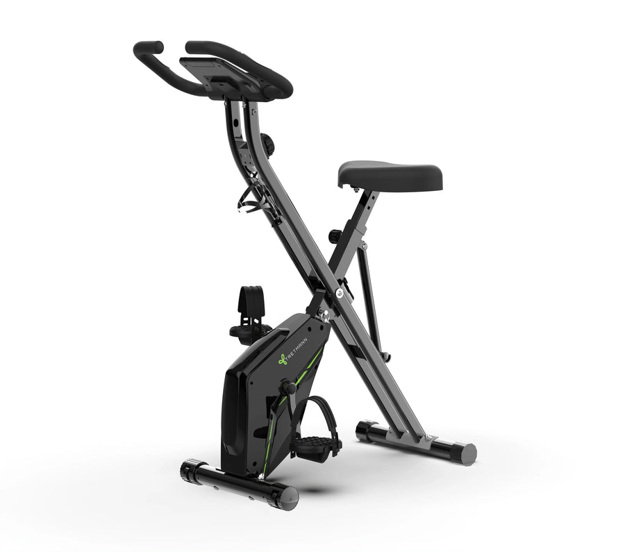 Tretmann Home – klappbarer Heimtrainer in Schwarz-Grün